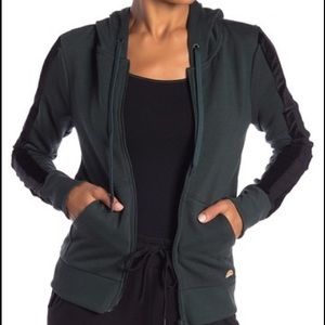 C&C California dark green zip hoodie